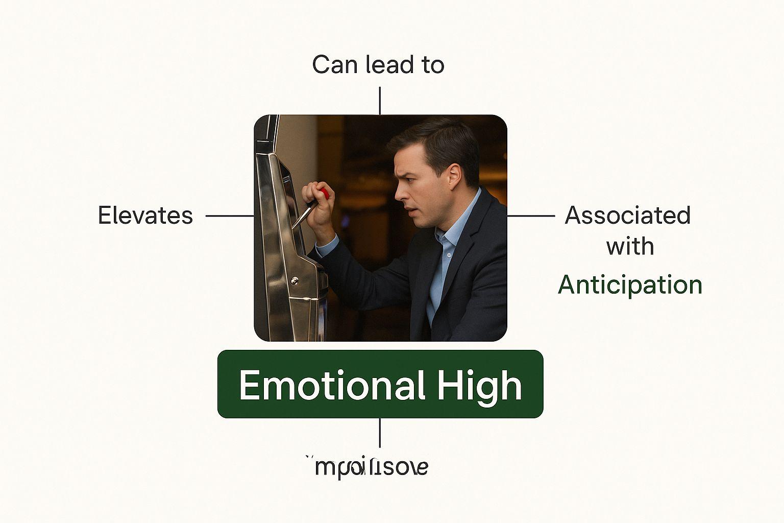 Infographic about psychology of gambling