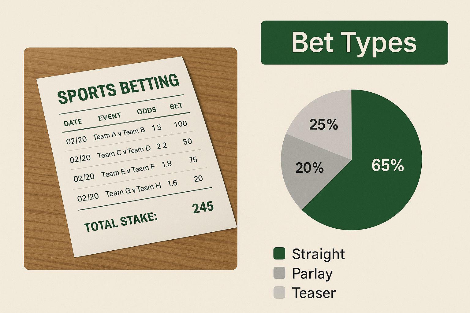 Infographic about sports betting terms