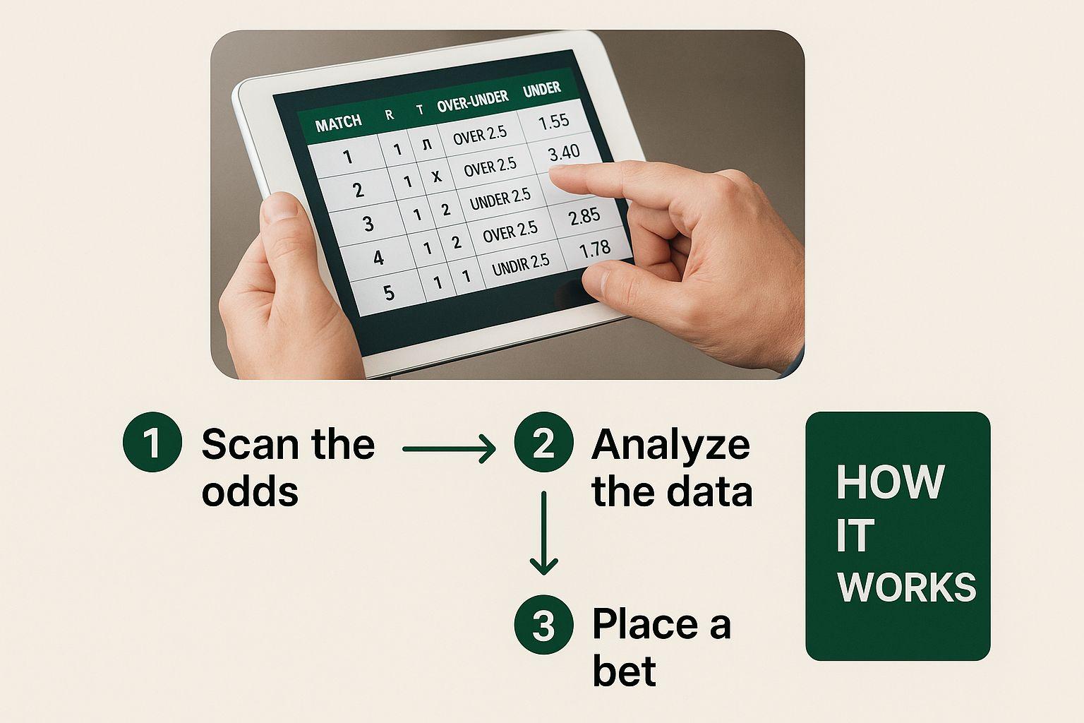 Infographic about matched betting calculator