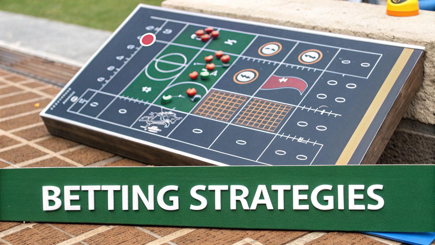 A football manager on the sidelines, pointing and giving tactical instructions to his team