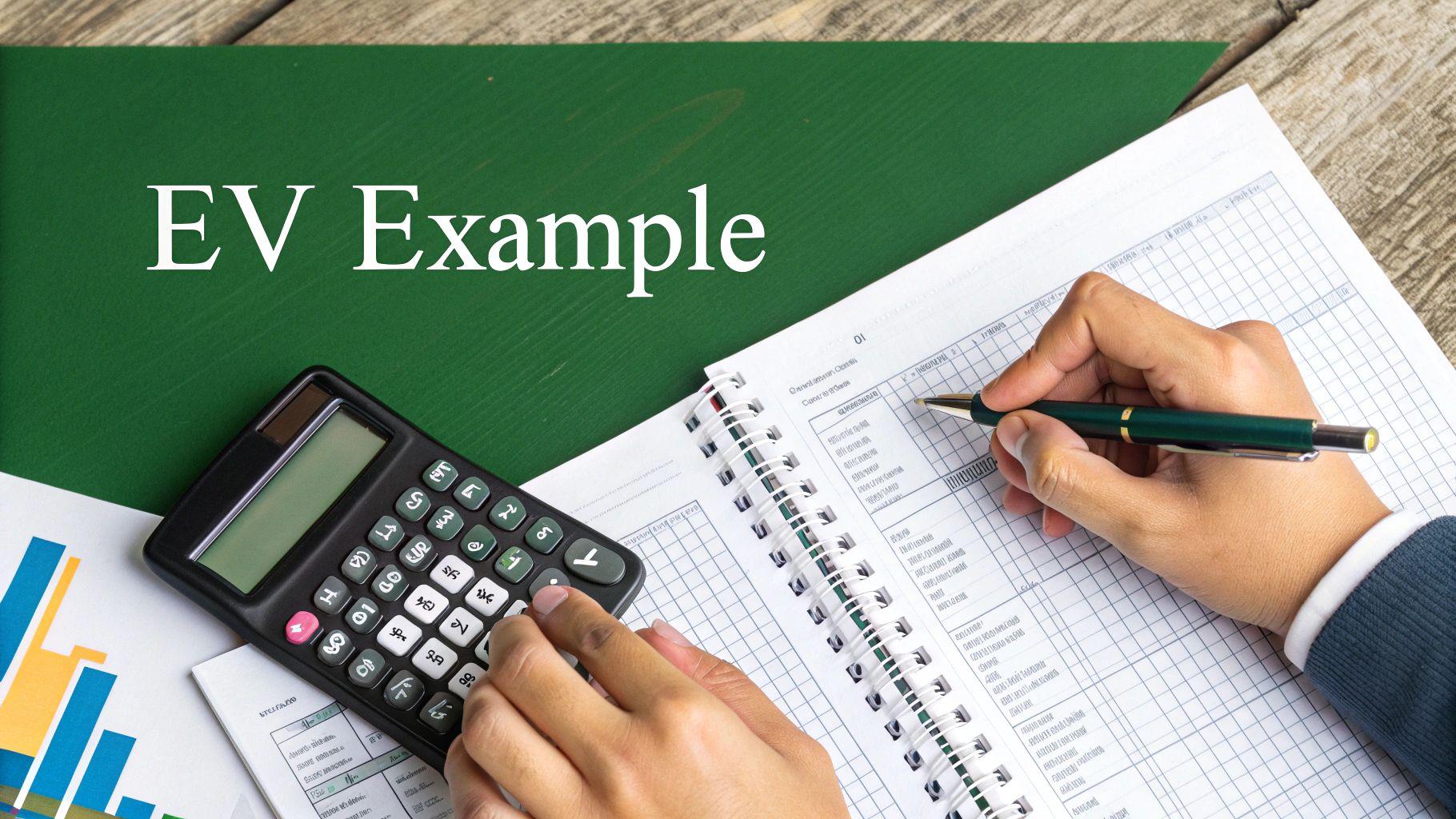 A modern office setting with business professionals analyzing charts and graphs on a large screen, symbolizing data-driven decision-making.