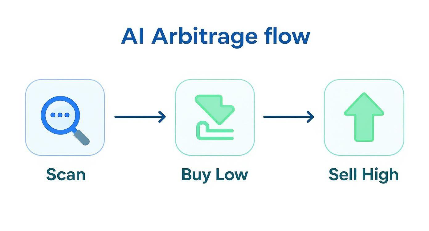 Infographic about what is ai arbitrage