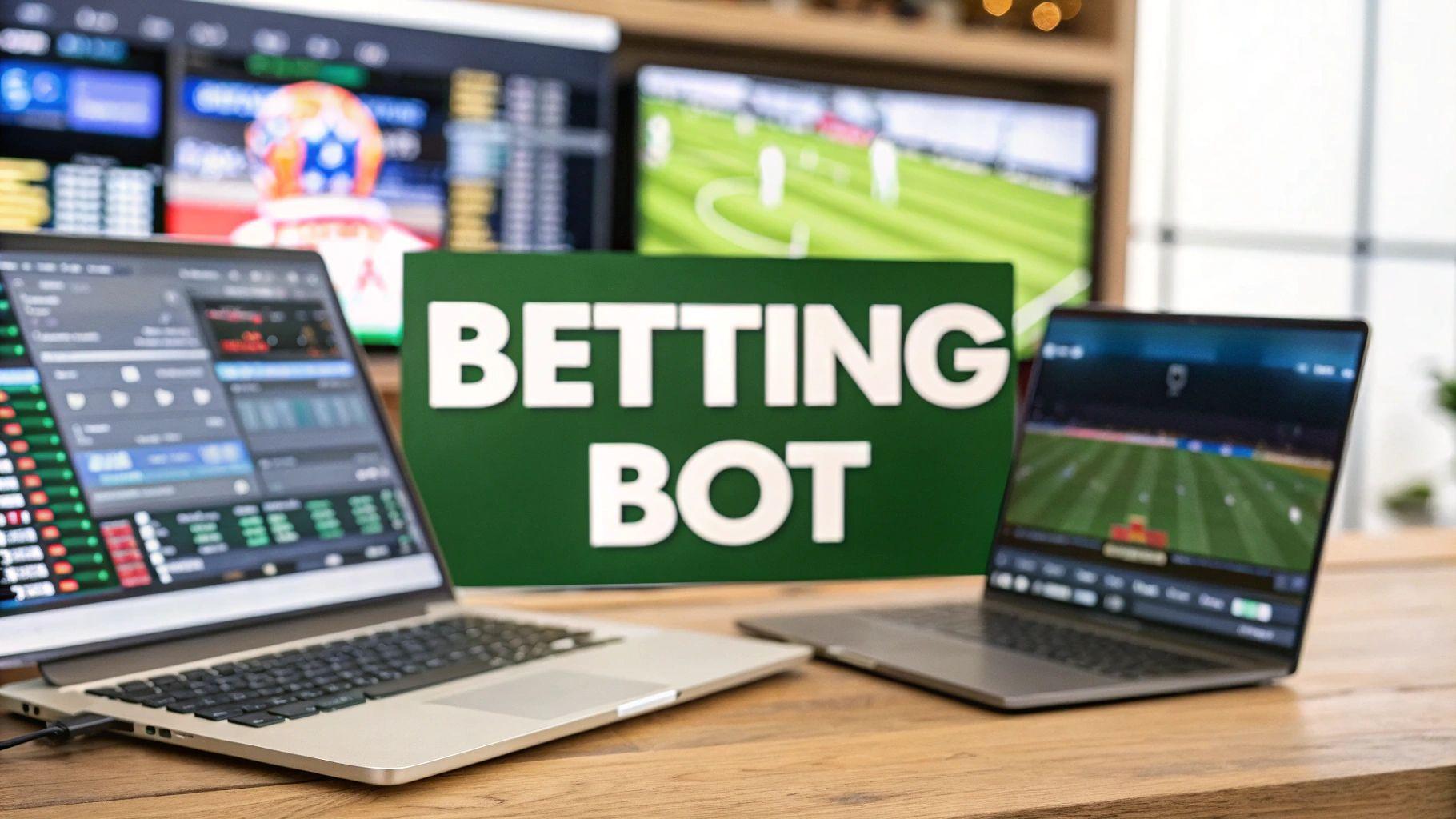 A person using a laptop with sports analytics and graphs displayed on the screen, indicating a strategic approach to betting.