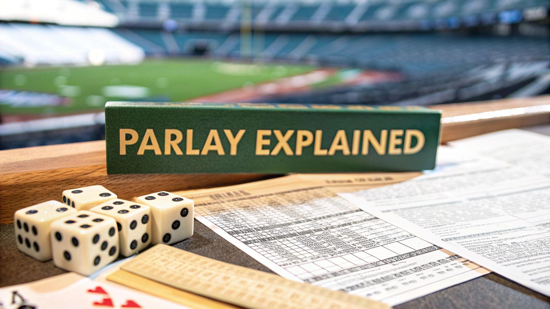 Parlay sentence written on paper.