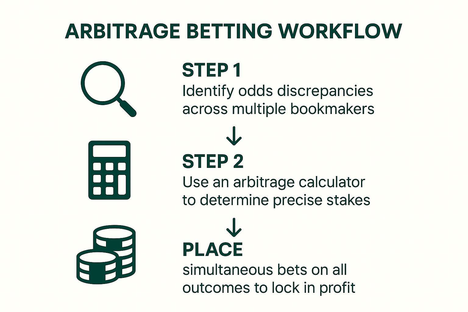 Infographic showing key data about Arbitrage Betting (Sure Betting)